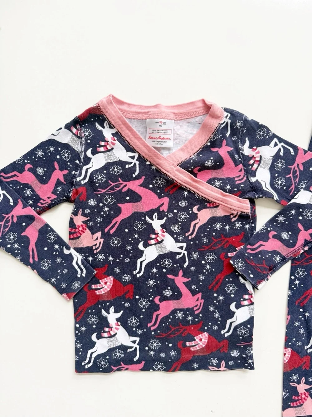 Hanna Andersson Reindeer Pajama Set Size 3
